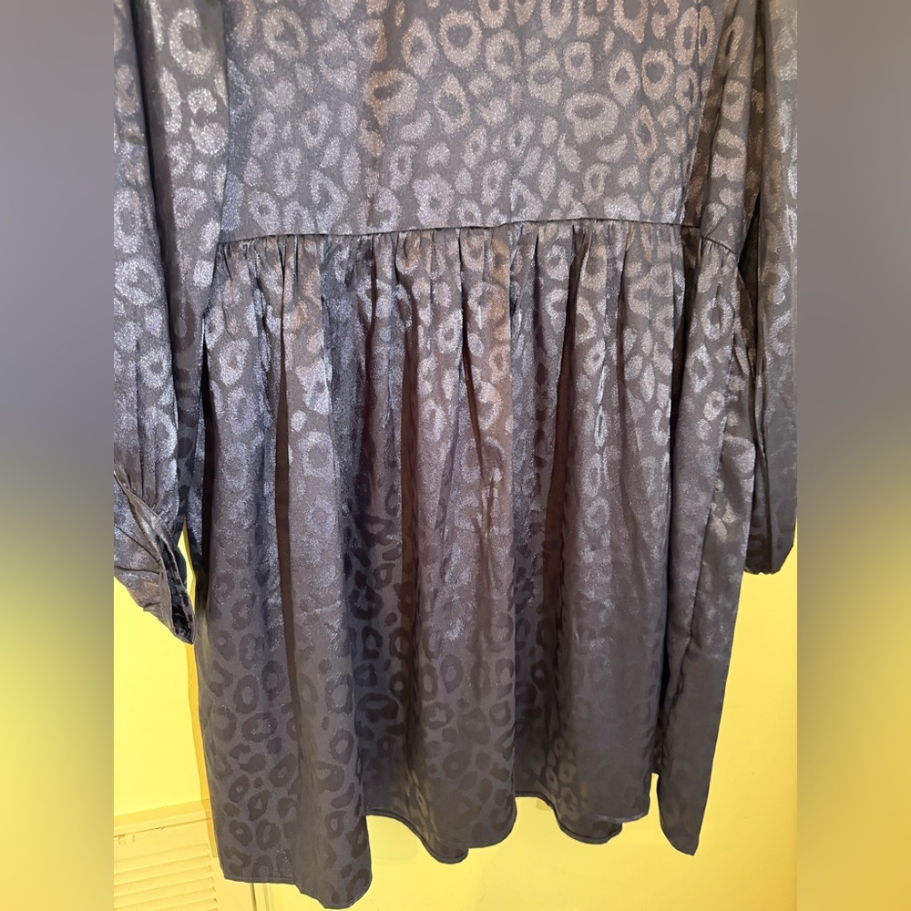 Umgee Blue Leopard Print Dress *EXCELLENT USED CONDITION* - Picture 4 of 8
